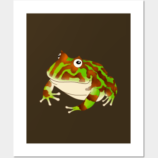 Green “Normal” Pacman Frog Posters and Art